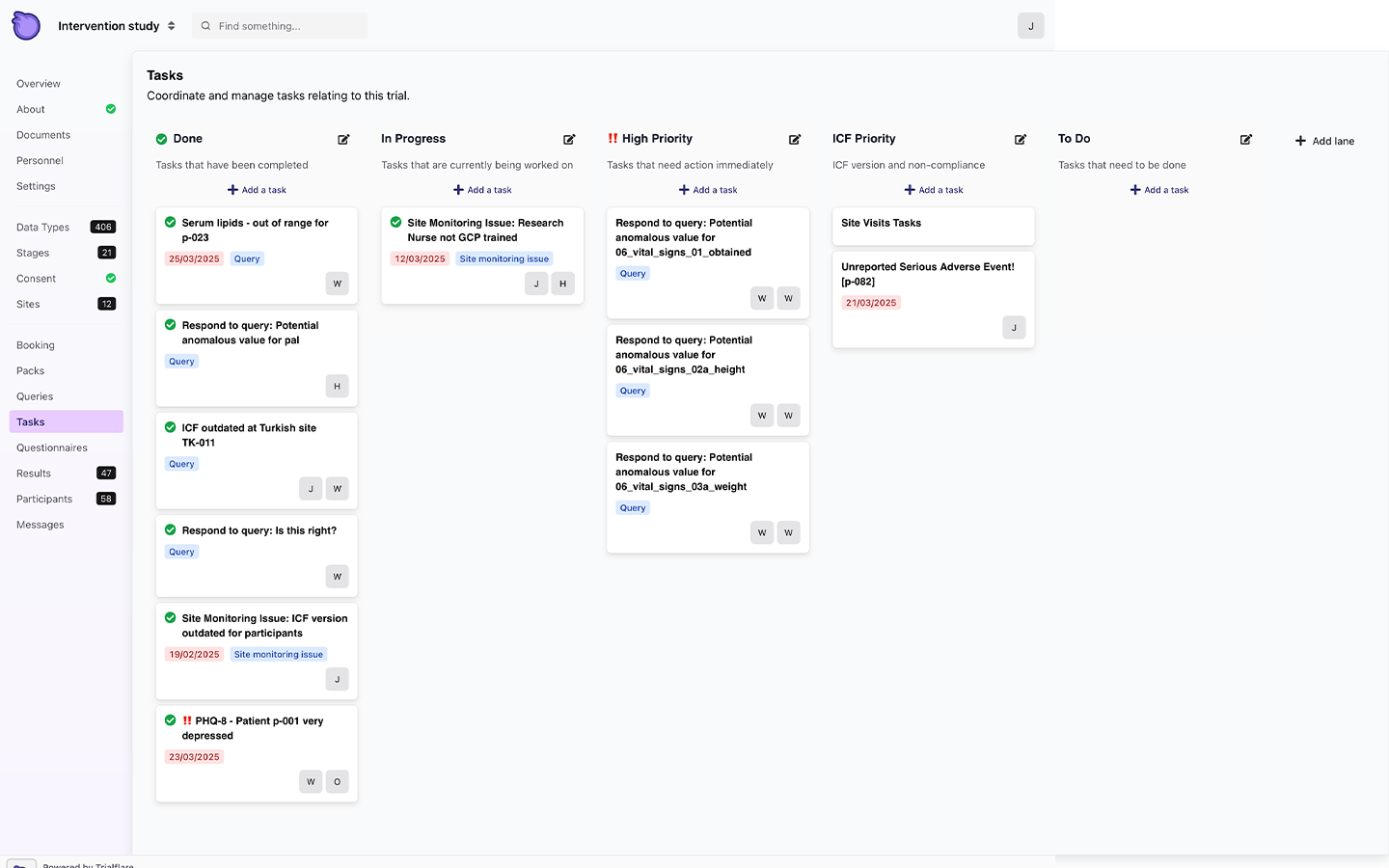 Trialflare task management